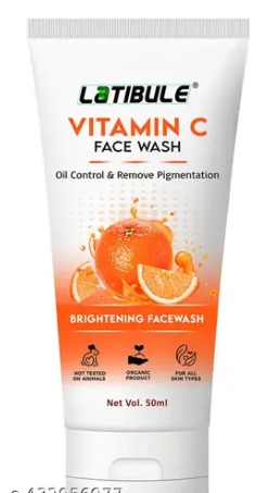 Latibule Vitamin C Face Wash Skin Lightening Tan Removal Face wash 50ml