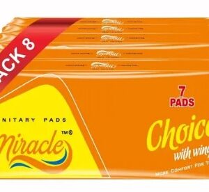 Private Lable Miracle Choice 240mm Large Straight Napkins with Wings 7 pcs Pack of 8