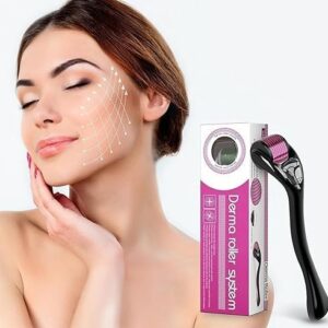 Private Label Wellvian Derma Roller For Hair Growth 0point 5Mm With 540 Titanium Needles