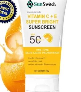 Private Label Sunscreen SPF 50 PA Vitamin C E Super Bright Sunscreen SPF 50 PA 60 g