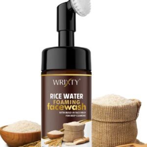 Wrixty Rice Daily Brightening Cleansing Foam for Removes Impurities And Cleanses Face Wash 150ml