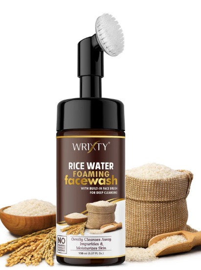 Wrixty Rice Daily Brightening Cleansing Foam for Removes Impurities And Cleanses Face Wash 150ml
