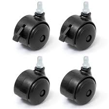 Black Color Plastic Trolley Wheel Pack Of 4