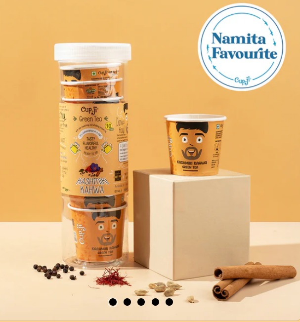 Cup Ji Kashmiri Kahwa Green Tea Pack Of 10 Cups