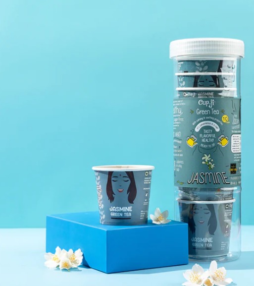Cup Ji Jasmine Green Tea Pack Of 10 Cups