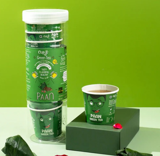Cup Ji Paan Green Tea Pack Of 10 Cups