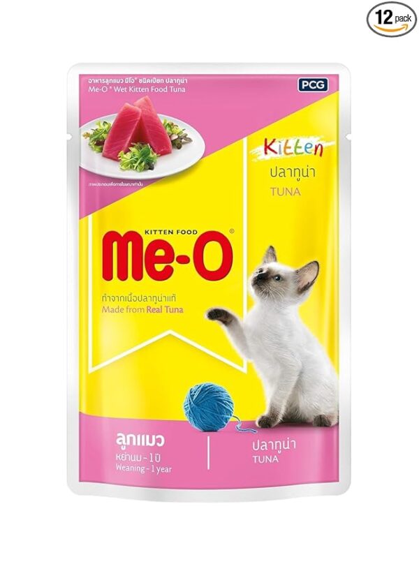 MeO Pouch Kitten Wet Food Tuna In Jelly 80 G Pack Of 6