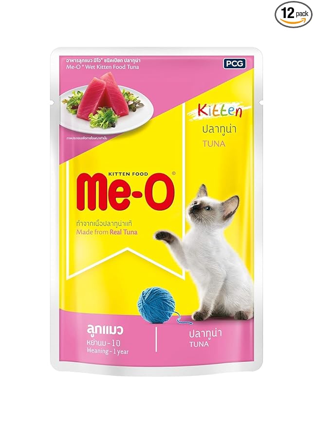 MeO Pouch Kitten Wet Food Tuna In Jelly 80 G Pack Of 6
