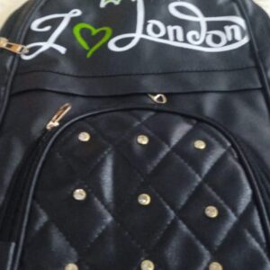 Black Color College Bag For Girls