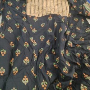 Women Black Floral Frock Size Xxl