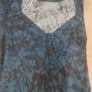 Women Blue Printed Kurti Size 42