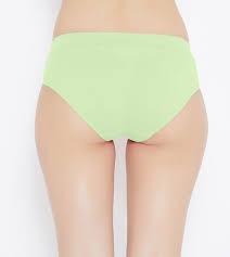 Women Green Color Panty Size L