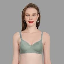 Women Green Color Bra Size 32