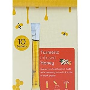 Honey Twigs Natural Turmeric Infused Honey 8G Pack Of 10 Sachets