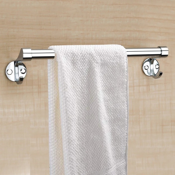 Silver Stainless Steel Towel Curtain Rail