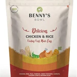 Benny Bowl Fresh Wet Dog Food Chicken Rice High Balanced Nutrition Wet Food 300G