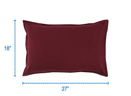 Maroon Color Single Pillow Cover