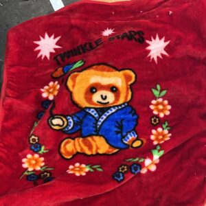 Kids Red Printed Blanket