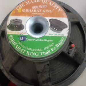 Black 15 Inch 600 Watt Double Magnet Speaker