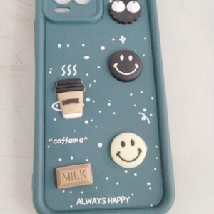 Samsung A22 4G New Design Coffee Case Cover Soft Silicone Edge Bumper Camera Protection Cover Green Colour