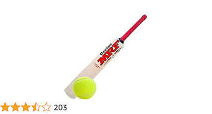 Wooden Kids Bat With Tennis Ball