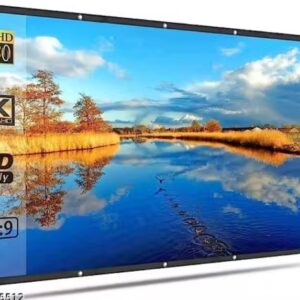 Royalty 86 Inch Projector 4K 43 Eyelet Premium Video Foldable Projection Hd Home Theater Cinema