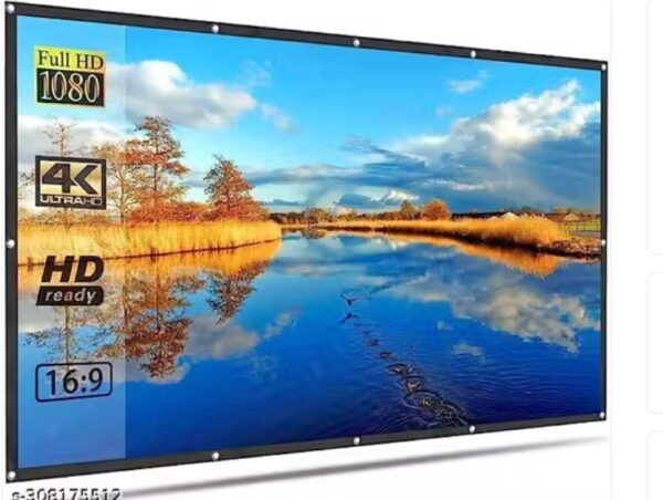 Royalty 86 Inch Projector 4K 43 Eyelet Premium Video Foldable Projection Hd Home Theater Cinema