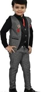 3 Piece Bodysuit Set Of Waistcoat Pant And Shirt Size 12