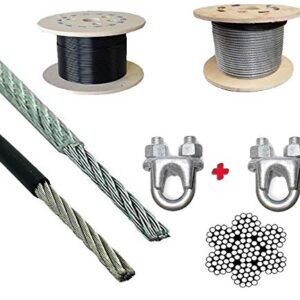 Gym Machine Wire Rope Pu Coated Cable Inside Steel 5 Meter