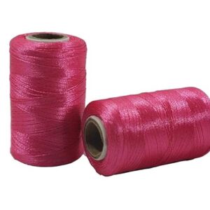 Dark Pink Polyester Embroidery Sewing Thread 10 Spools