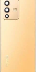 Back Panel Back Glass Body For Vivo V23 Sunrise Golden