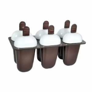 Ice Cream Tray Brown White Plastic Ice Cube Tray