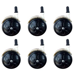 Black Colour Walker Wheel Set Of 6