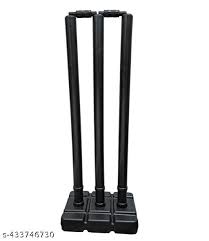 Heavy Plastic Cricket Stumps Set Black