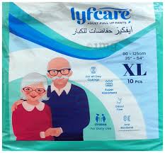 Lyficare Classic Pants Adult Diaper Extra Large 10 Pants