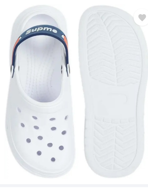 White Slipper For Men Size 5