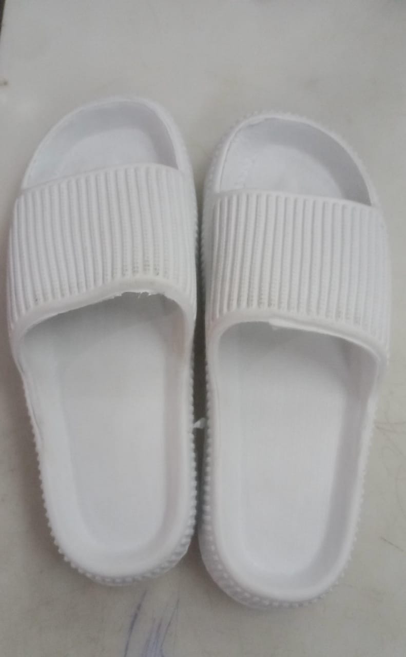 White Slipper For Man Size 5