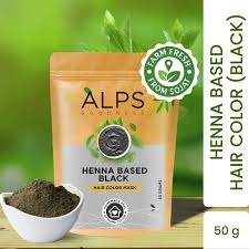 Alps Henna Based Black Hair Color Mask 50G
