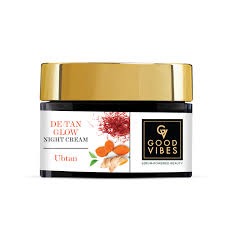 Good Vibes De Tan Glow Ubtan Night Cream 50G