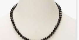 Black Beads Mala For Unisex