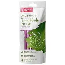 SIRONA Aloe Boost Twin Blade Disposable Body Razor For Women Pack Of 5 purple colour