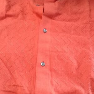 Fabindia Men rust colour Slim Fit Casual Shirt size S