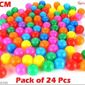 Private Lable Premium Plastic Balls for Kids Multicolour pack of 24