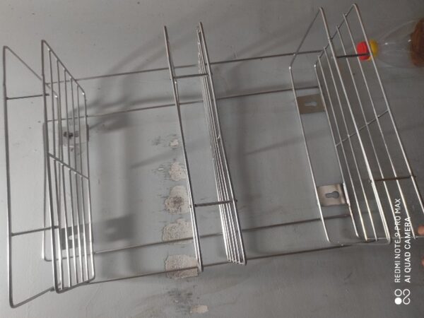 Private Lable 3 Tier Stainless Steel Kitchen Rack Basket Stand