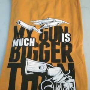 Private Lable Mens Printed T Shirt Yellow Color Size M