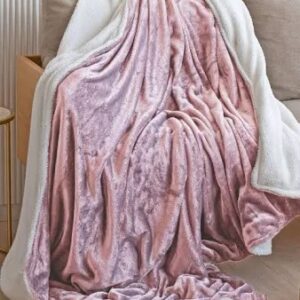 Cloth Fusion Sherpa Fleece AC Blanket Double Bed 220GSM