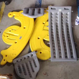 Jam Honey 3 in 1 Frog Foldable Slide Baby Slide with Rocker Basketball parts missing