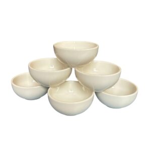 Starke White 6 Pieces Solid Bone China Bowls Set