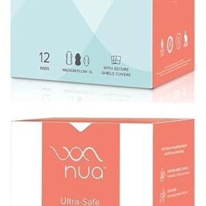 Nua Sanitary Pads For Women Safe on Skin 12 Pads XL