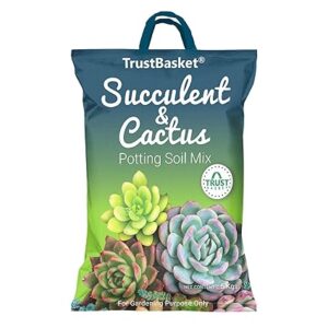 TrustBasket 100 Organic Succulent and Cactus Potting Soil Mix 5kg
